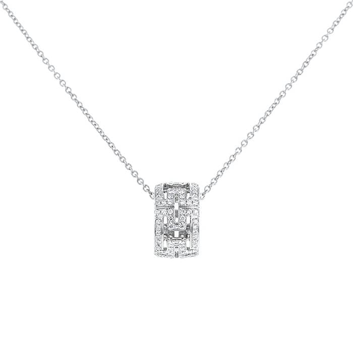 [Angela Jewellery]PARENTESI NECKLACE SILVER DIAMOND