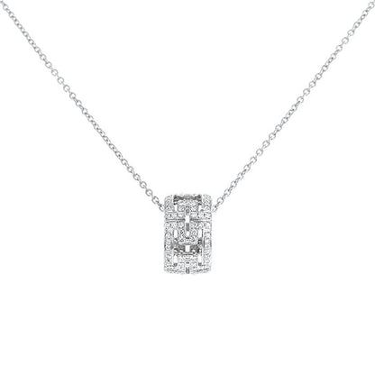 [Angela Jewellery]PARENTESI NECKLACE SILVER DIAMOND