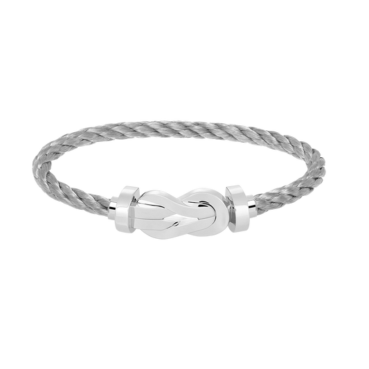 [Angela Jewellery]CHANCE LARGE 8 FIGURE BUCKLE NO DIAMOND BRACELET SILVER
