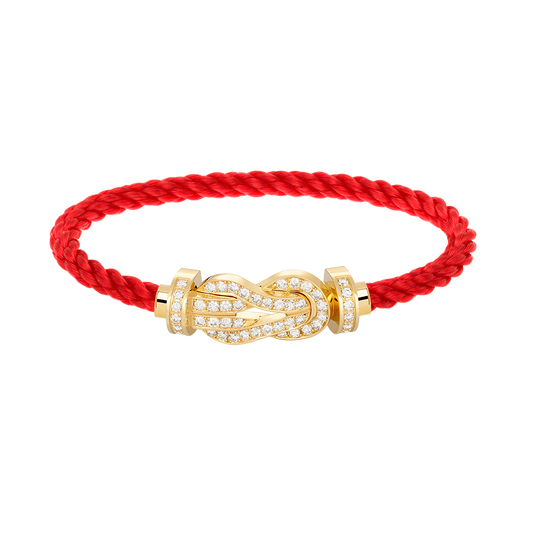 [Angela Jewellery]CHANCE LARGE 8 FIGURE BUCKLE FULLDIAMOND BRACELET GOLD