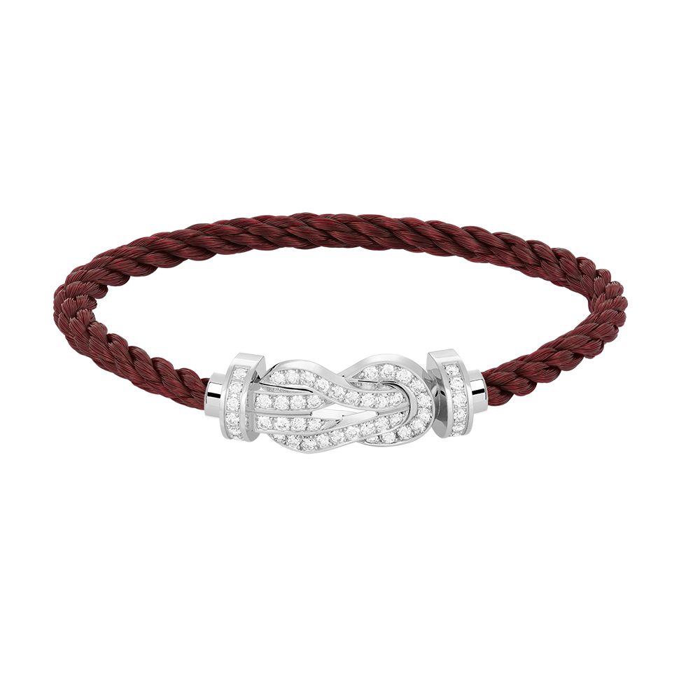 [Angela Jewellery]CHANCE LARGE 8 FIGURE BUCKLE FULL DIAMOND BRACELET SILVER