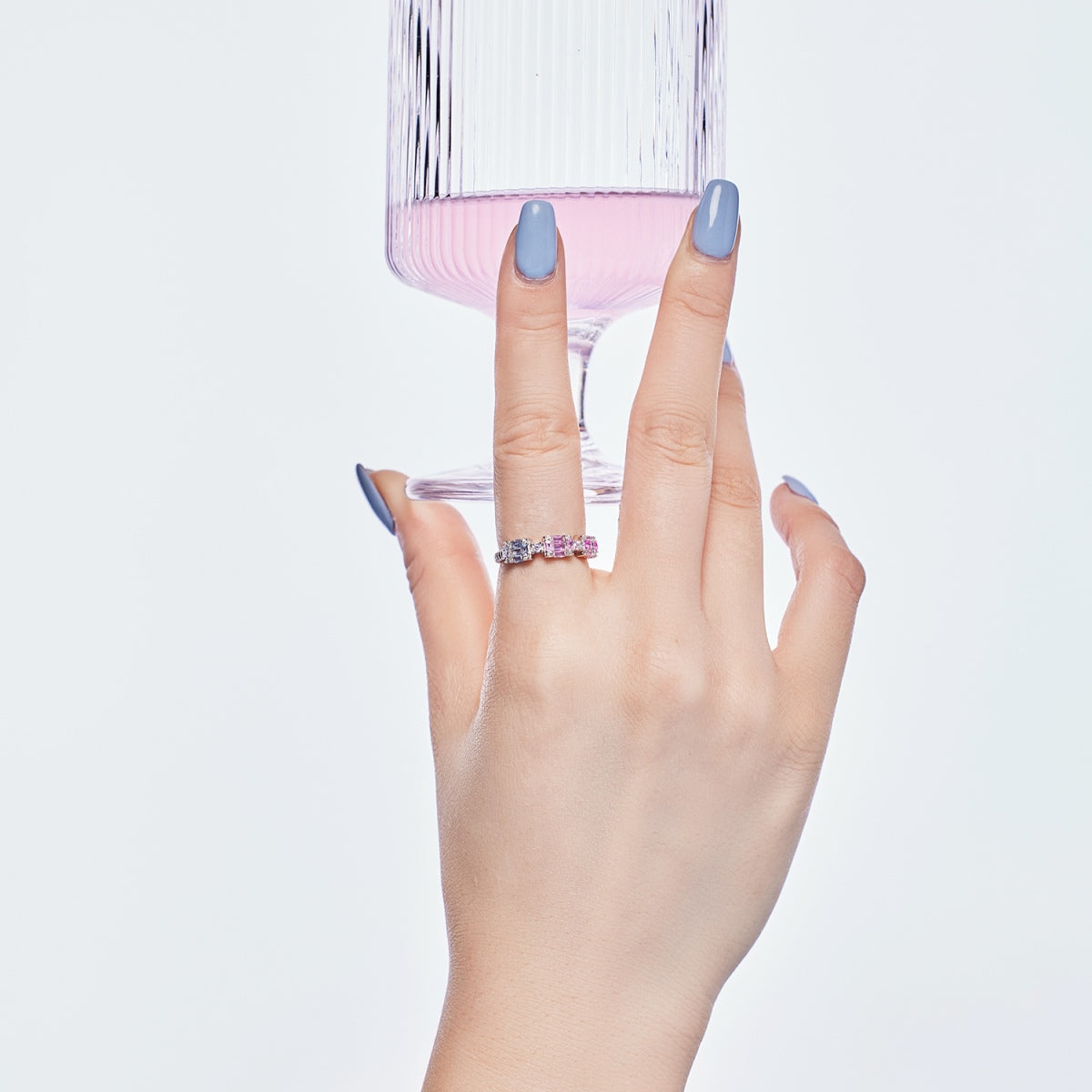 Angela Jewelry]Unique Colorful Emerald Cut Party Ring