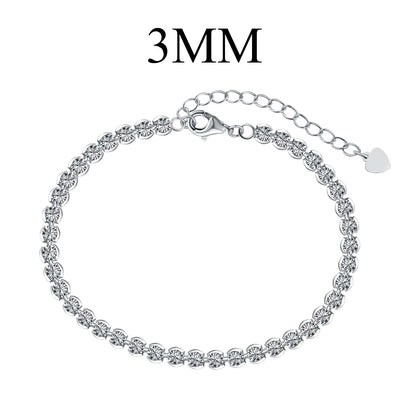 Angela Jewelry]Ornate  Sparkling Round Cut Daily Bracelet
