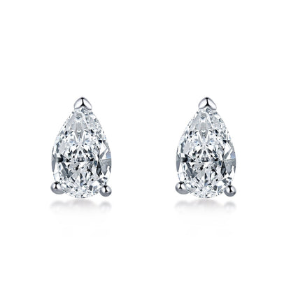 Angela Jewelry]Ornate Water Drop Shape Earrings