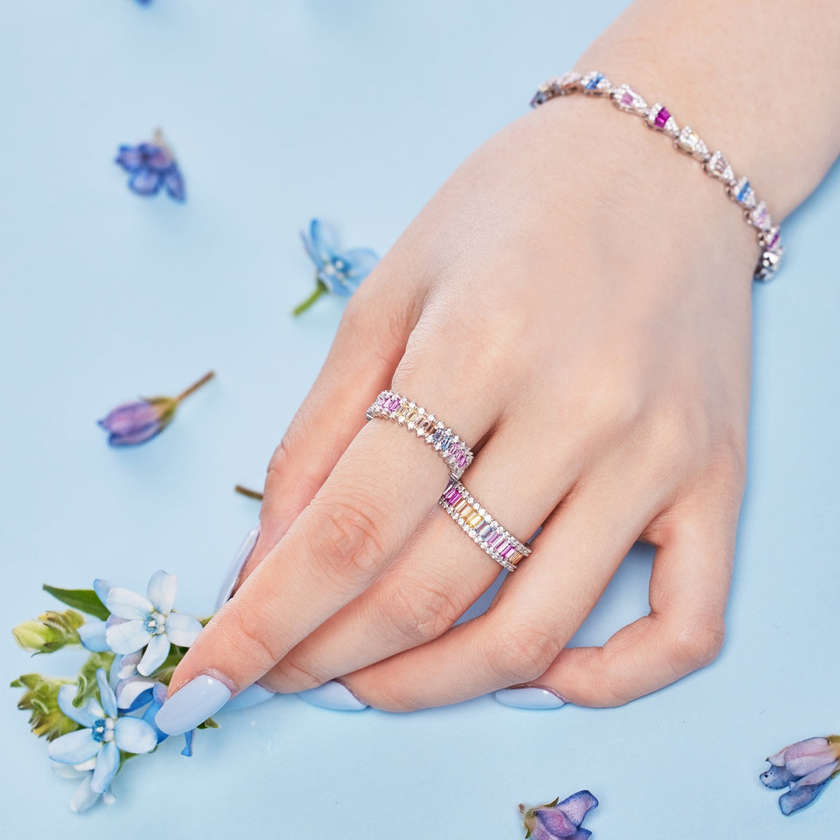 Angela Jewelry]Radiant Water Drop Shape Daily Bracelet