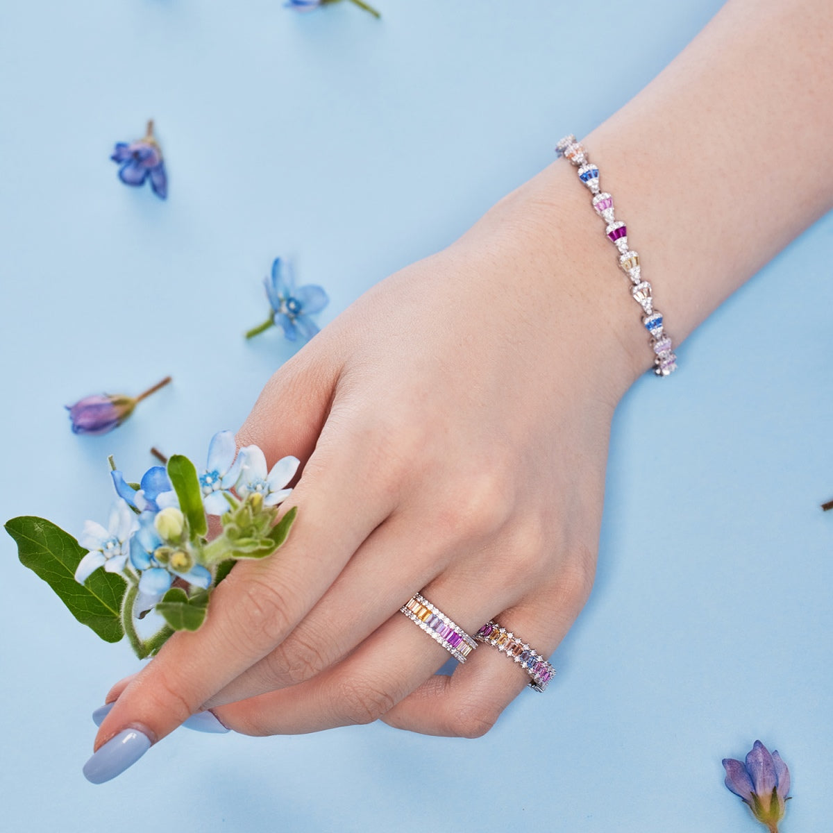 Angela Jewelry]Radiant Water Drop Shape Daily Bracelet