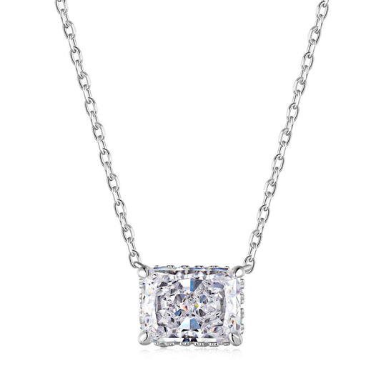 Angela Jewelry]Luxurious Square Shape Colorful Necalack