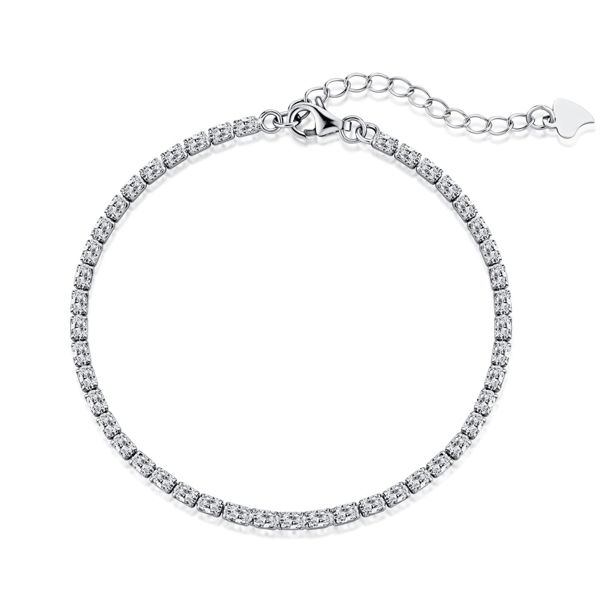Angela Jewelry]Elegant Emerald Cut Daily Bracelet