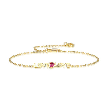 Angela Jewelry]Romantic Heart Shape Lover Bracelet