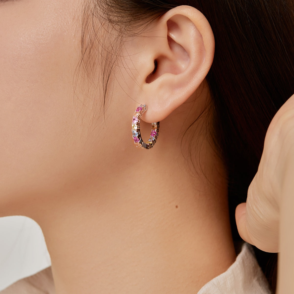 Angela Jewelry]Unique Round Cut Daily Earrings