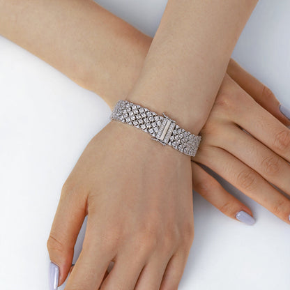 Angela Jewelry]Ornate Elegant Round Cut Party Bracelet