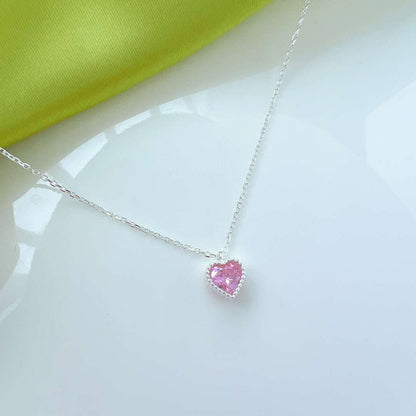 Angela Jewelry]Ornate Heart Shape Necklace