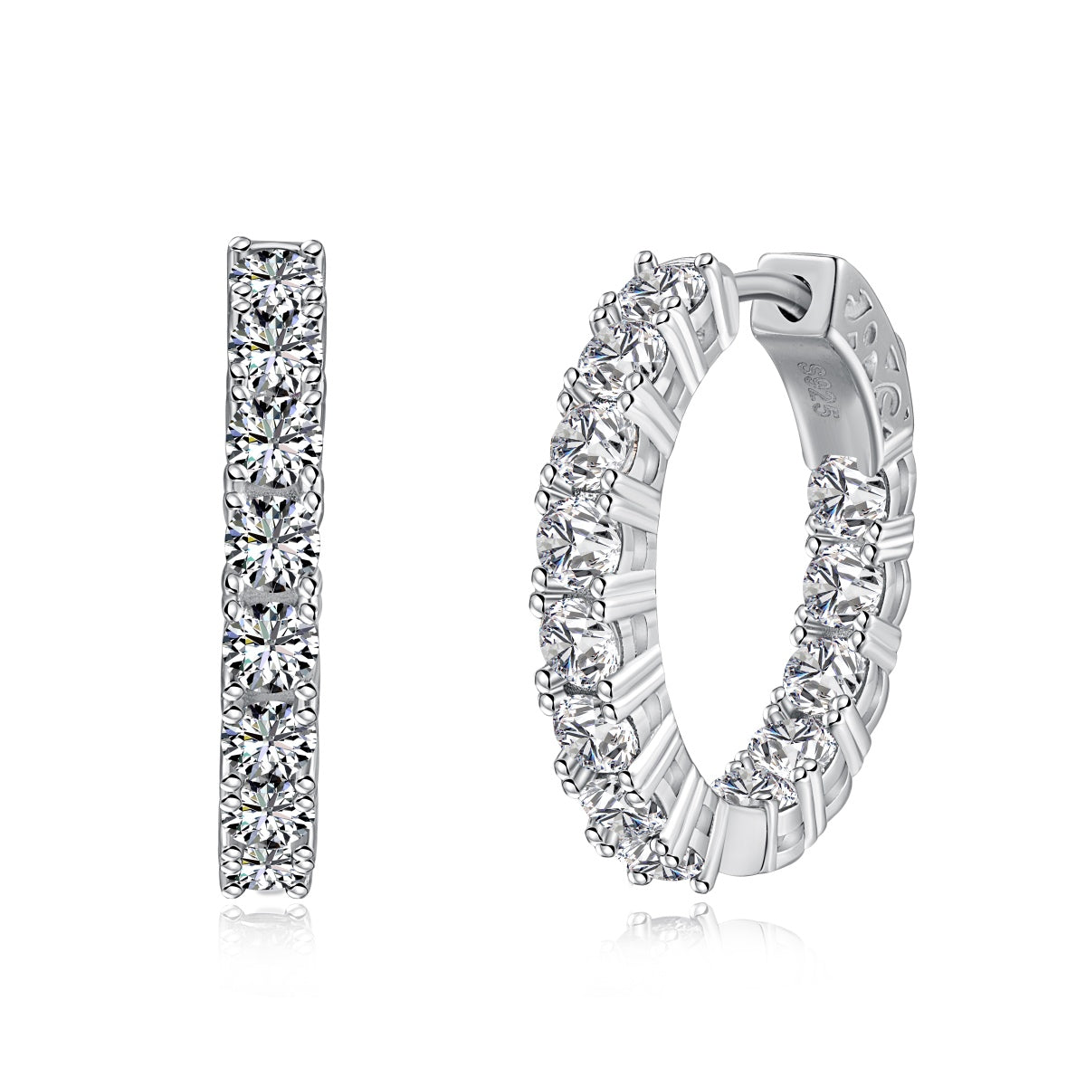 Angela Jewelry]Unique Round Cut Daily Earrings