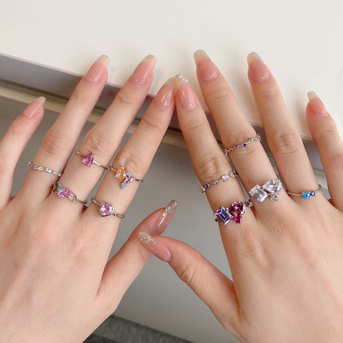 Angela Jewelry]Unique Trapezoid Cut Daily Ring