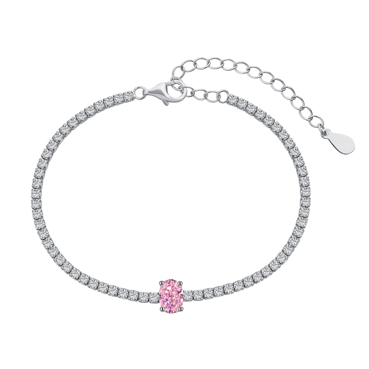 Angela Jewelry]0.75 Carat Exquisite Oval Cut Daily Bracelet
