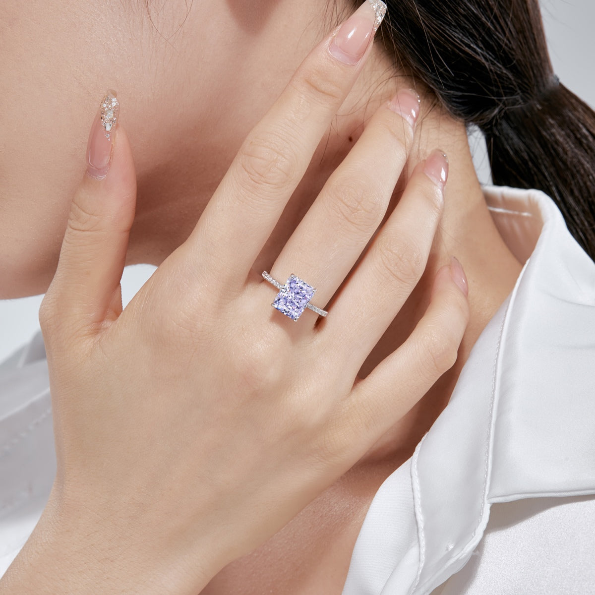 Angela Jewelry]4.0 Carat Luxurious Engagement Ring