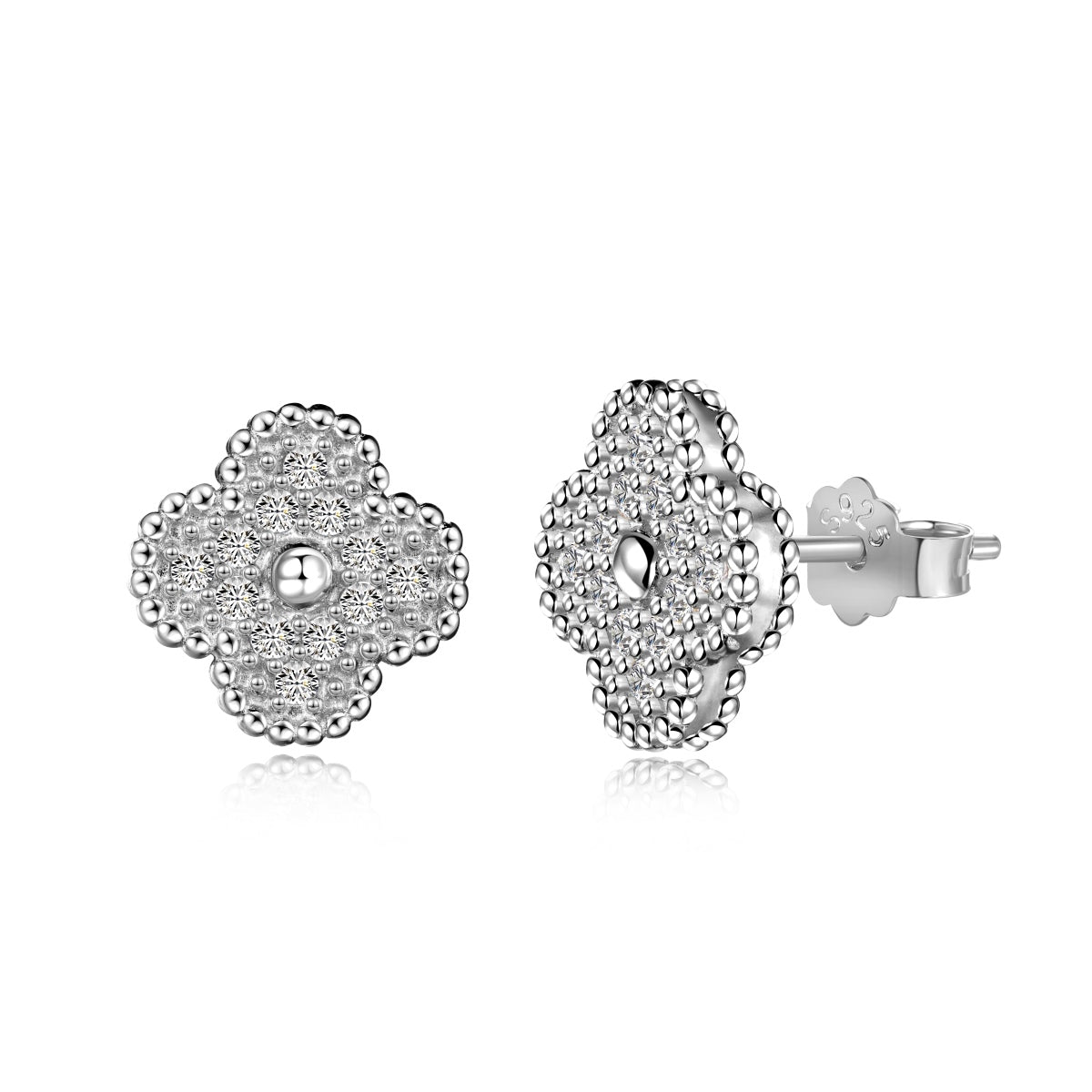 Angela Jewelry]Four Leaf Clover Fashion Earrings