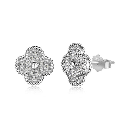 Angela Jewelry]Four Leaf Clover Fashion Earrings