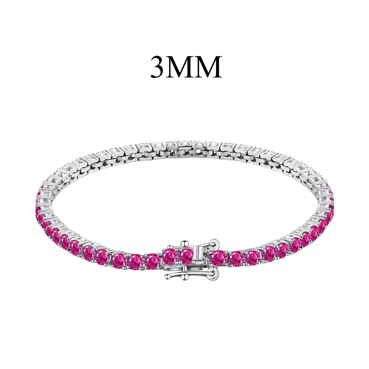 Angela Jewelry]Radiant Colorful Round Cut Party Bracelet