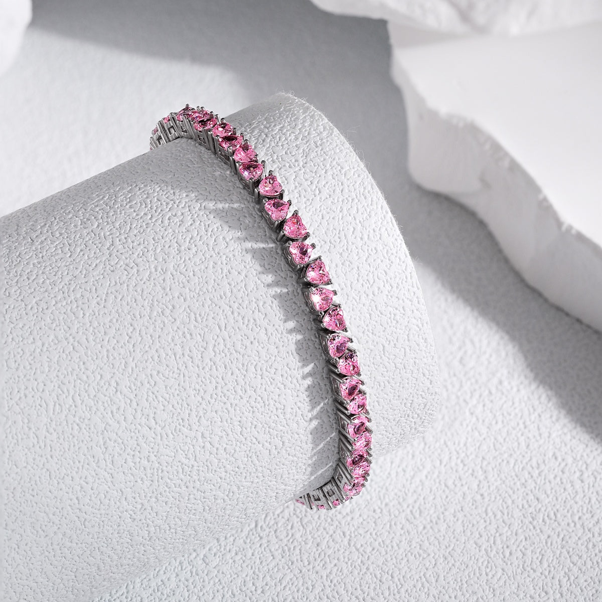 Angela Jewelry]Dazzling Romantic Heart Shape Lover Bracelet