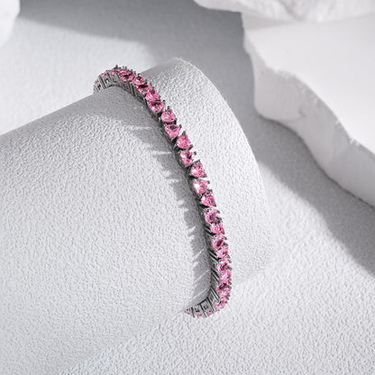 Angela Jewelry]Dazzling Romantic Heart Shape Lover Bracelet