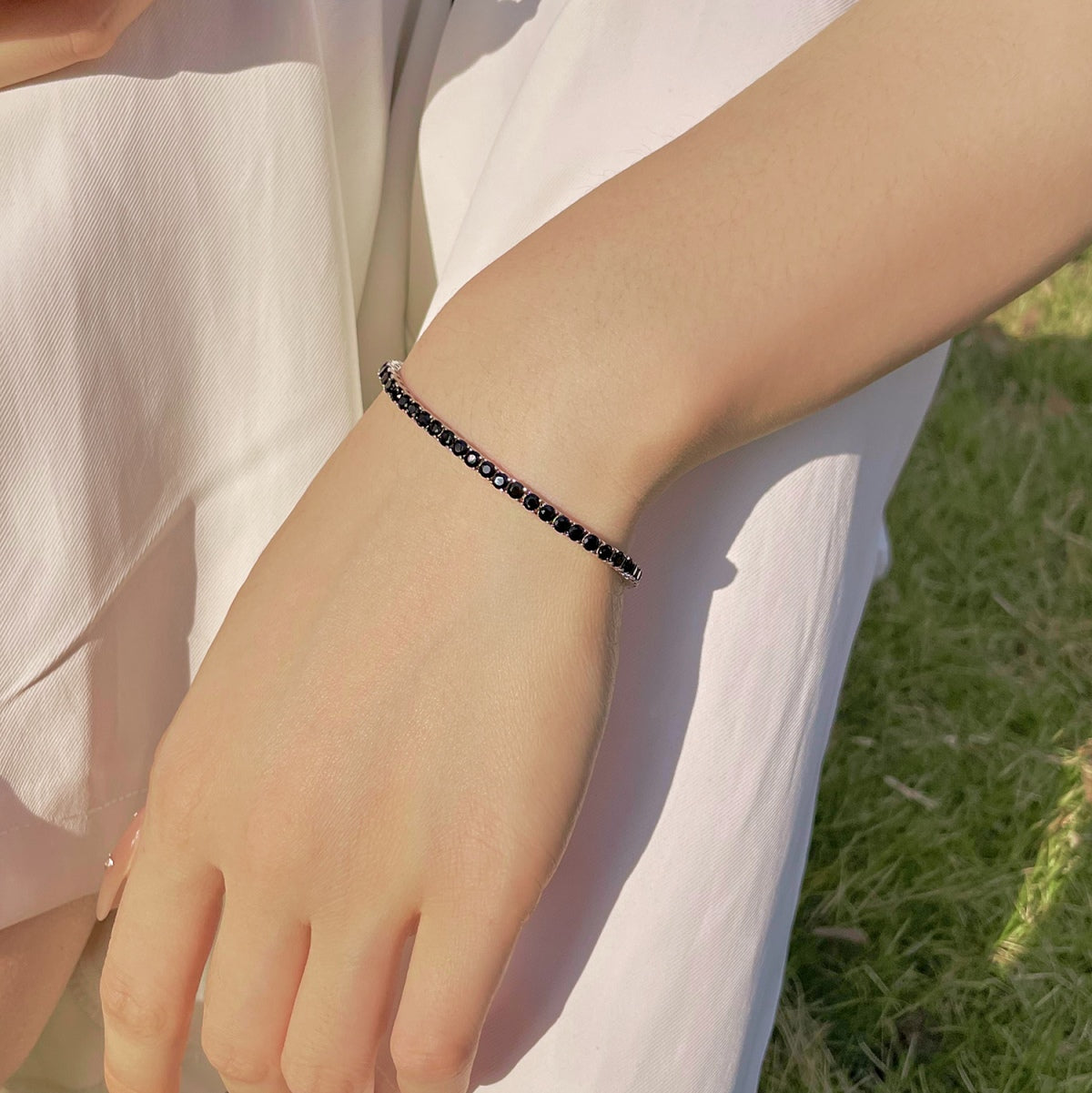 Angela Jewelry]Radiant Colorful Round Cut Party Bracelet
