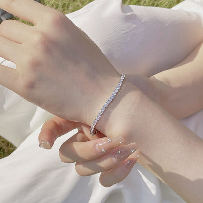 Angela Jewelry]Radiant Colorful Round Cut Party Bracelet