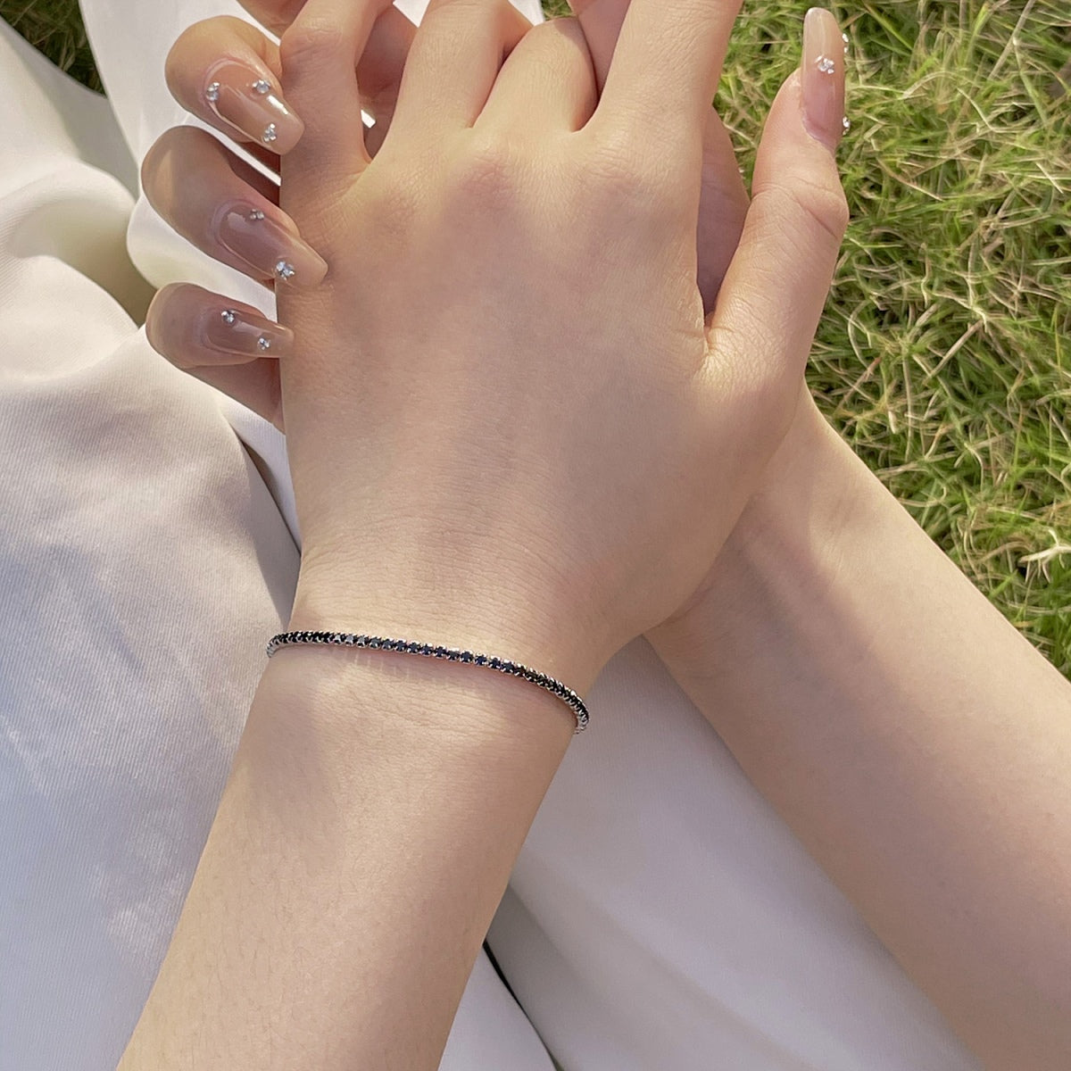 Angela Jewelry]Radiant Colorful Round Cut Party Bracelet
