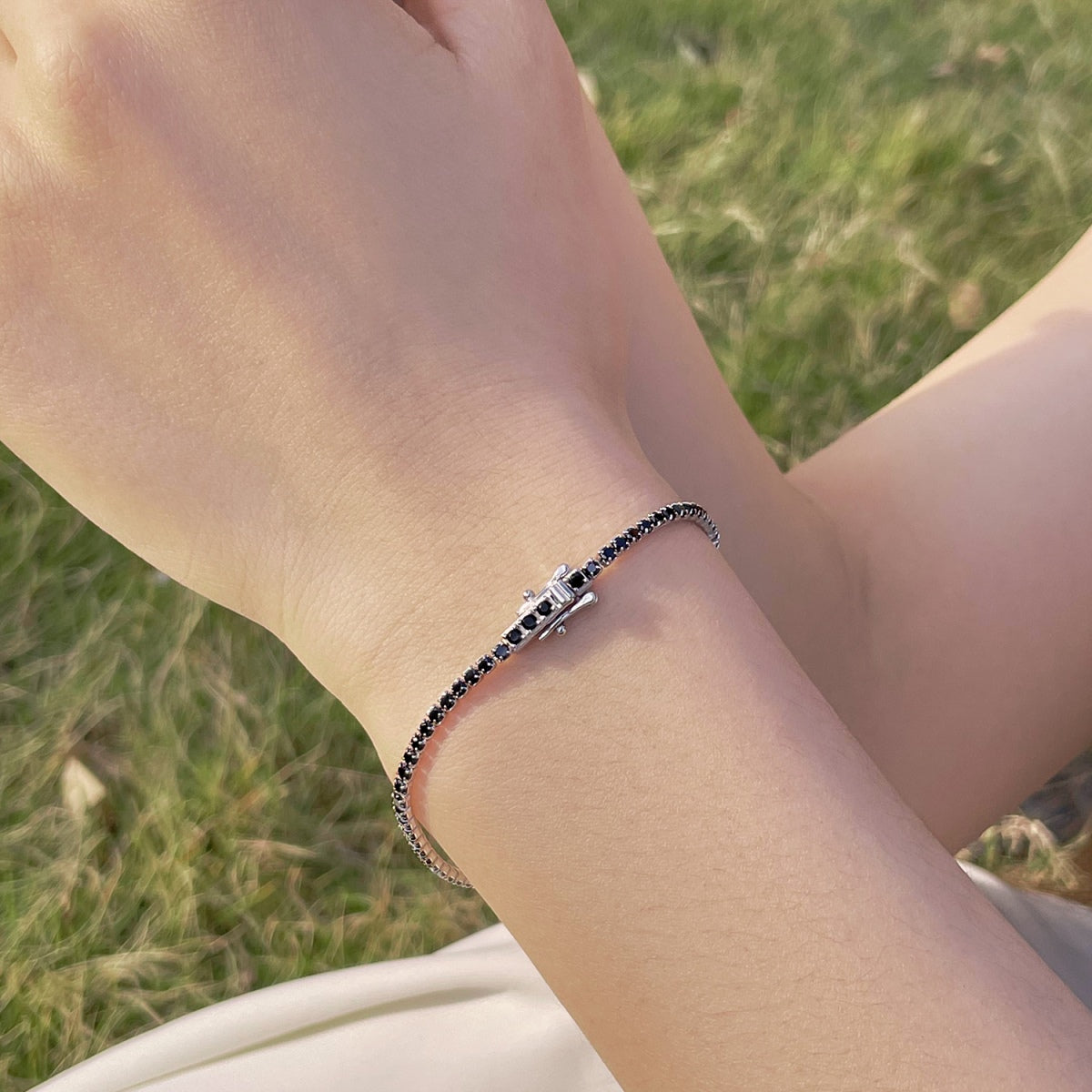 Angela Jewelry]Radiant Colorful Round Cut Party Bracelet