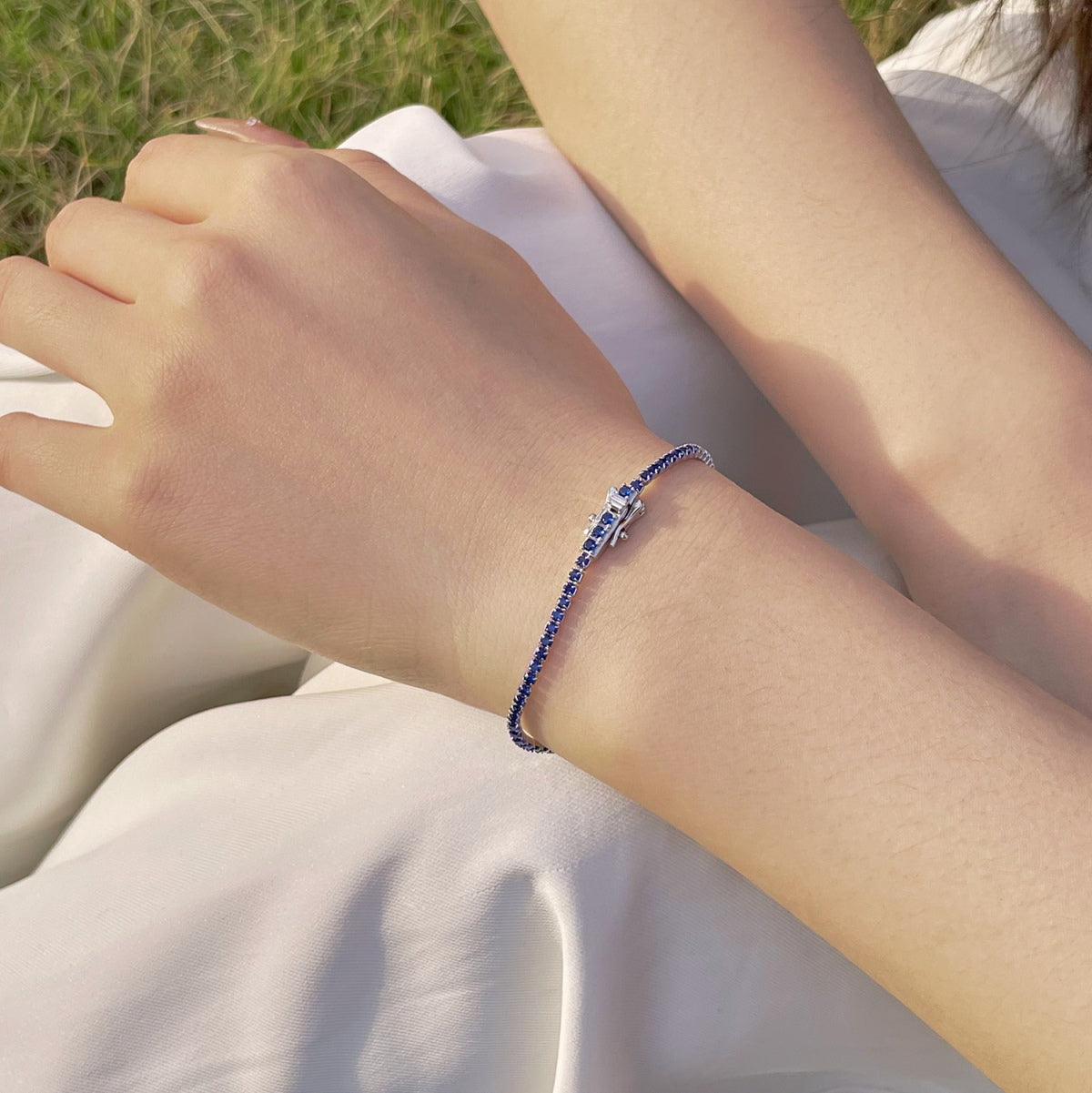 Angela Jewelry]Radiant Colorful Round Cut Party Bracelet