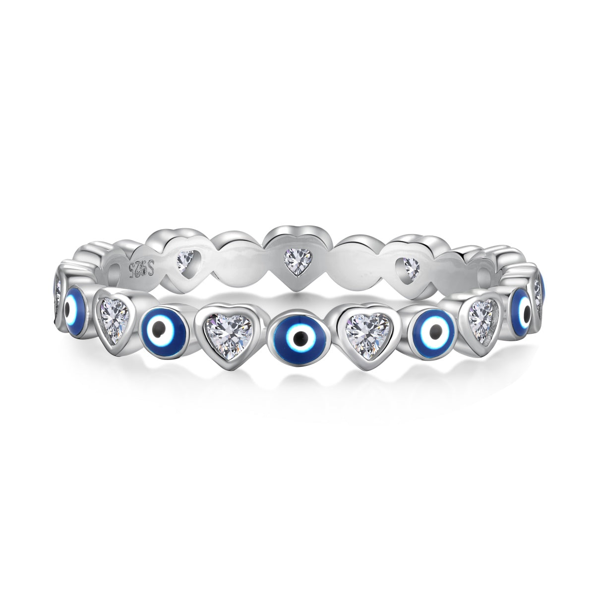 Angela Jewelry]Radiant Colorful Round Shape Daily Ring