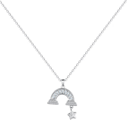 Angela Jewelry]Unique Rainbow Star Necklace