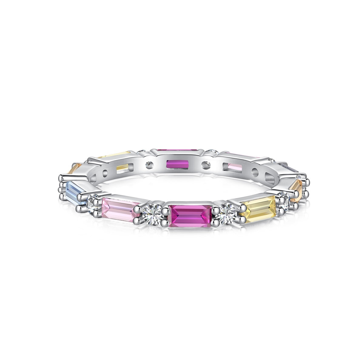 Angela Jewelry]Lively In Shades Elegant Radiant Cut Daily Ring