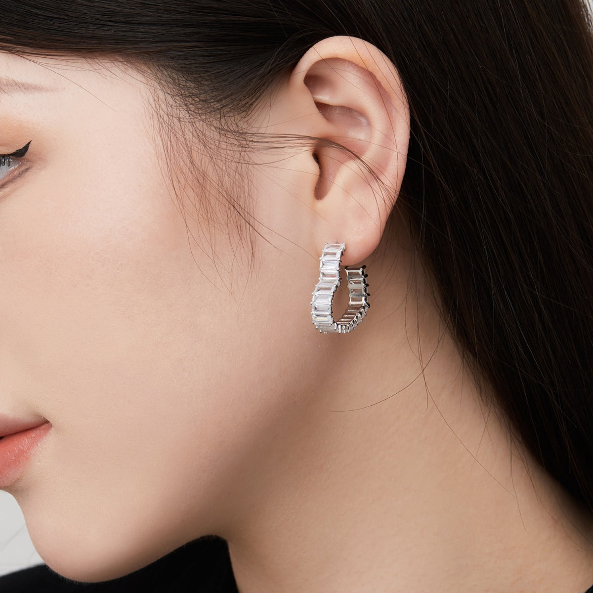 Angela Jewelry]Radiant Heart Cutout Earrings