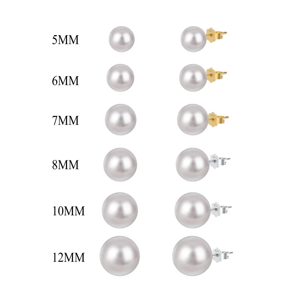 Angela Jewelry]Delicate Pearl Earrings