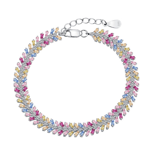 Angela Jewelry]Dainty Radiant Emerald Cut Daily Bracelet
