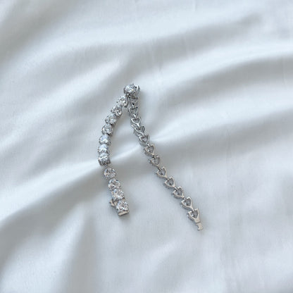 Angela Jewelry]0.75 Carat Elegant Romantic Heart Shape Lover Bracelet
