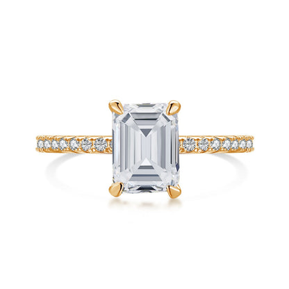 Angela Jewelry]2.0 Carat Scintillating Ornate Radiant Cut Party Ring