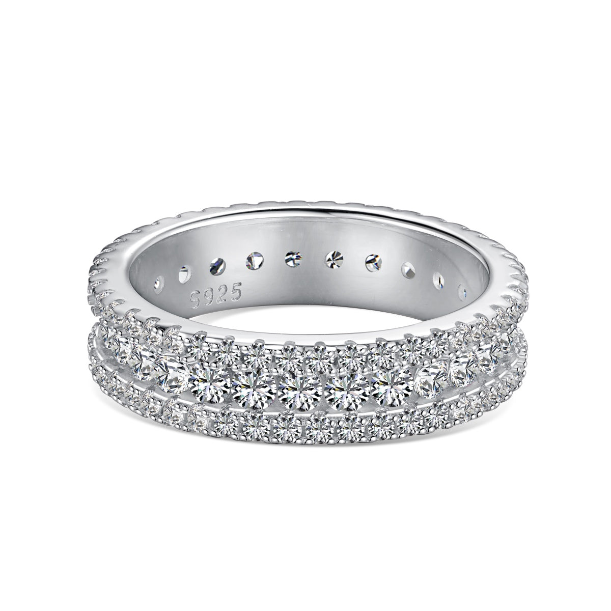 Angela Jewelry]Delicate Colorful Round Cut Daily Ring