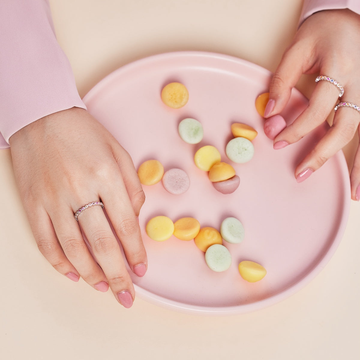Angela Jewelry]Exquisite Colorful Round Cut Party Ring