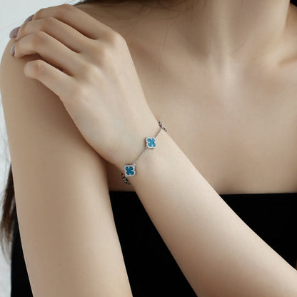 Angela Jewelry]Four-Leaf Clover Exquisite Bracelet