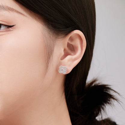 Angela Jewelry]Four Leaf Clover Fashion Earrings