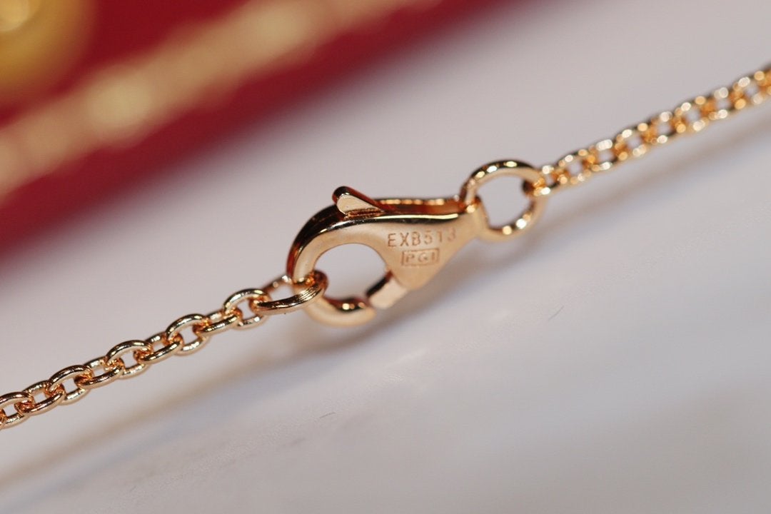 [Angela Jewellery]LOVE NECKLACE PINK GOLD AND SILVER