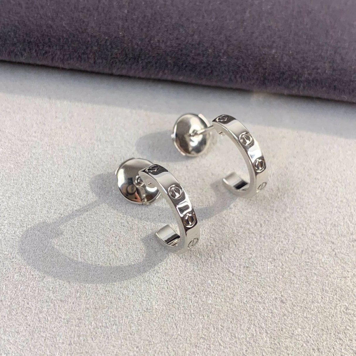 [Angela Jewellery]LOVE EARRINGS 2.65MM SILVER