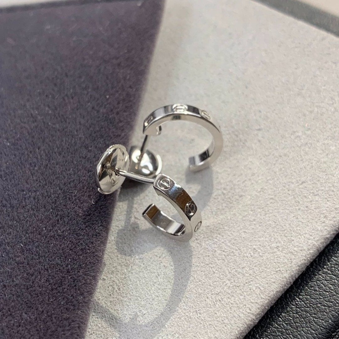 [Angela Jewellery]LOVE EARRINGS 2.65MM SILVER