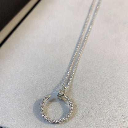 [Angela Jewellery]JUSTE NECKLACE SILVER DIAMONDS
