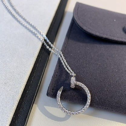 [Angela Jewellery]JUSTE NECKLACE SILVER DIAMONDS