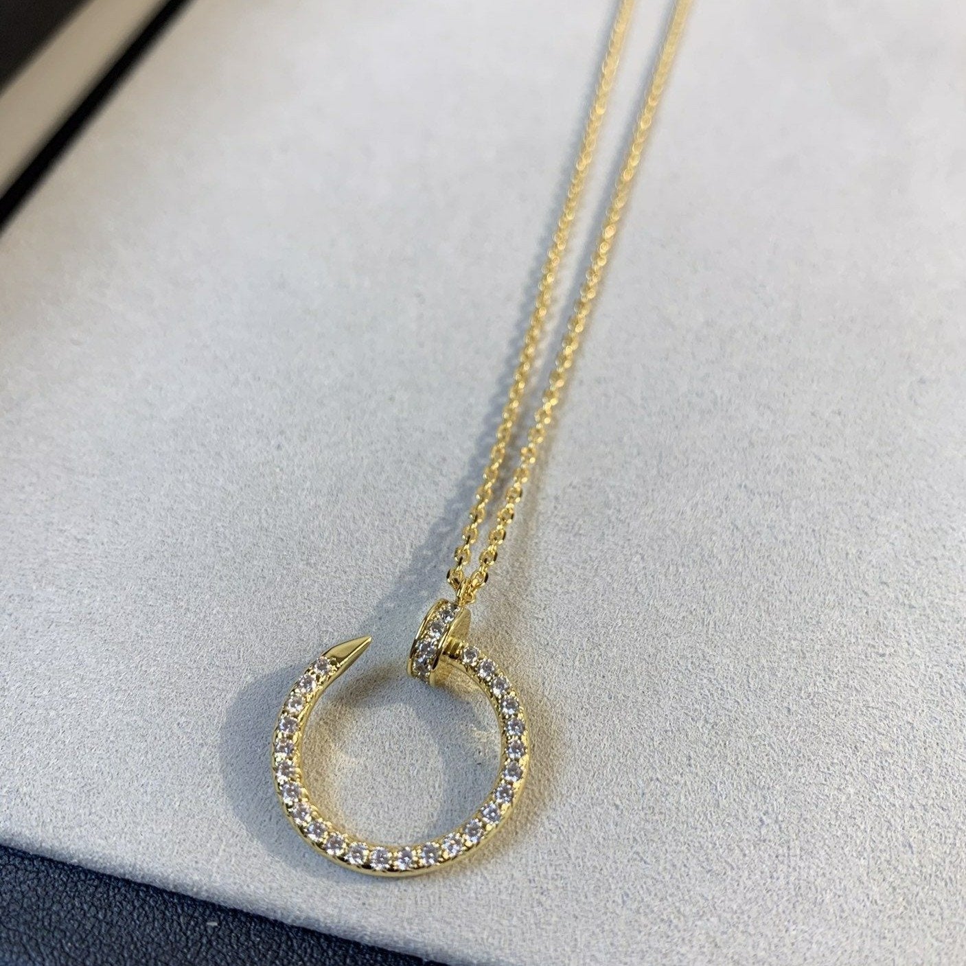 [Angela Jewellery]JUSTE NECKLACE GOLD DIAMONDS