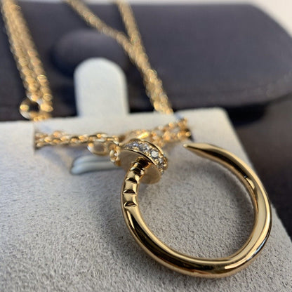 [Angela Jewellery]JUSTE NECKLACE PINK GOLD DIAMONDS