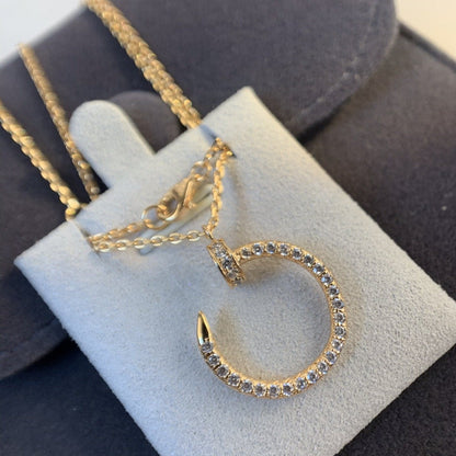 [Angela Jewellery]JUSTE NECKLACE PINK GOLD DIAMONDS